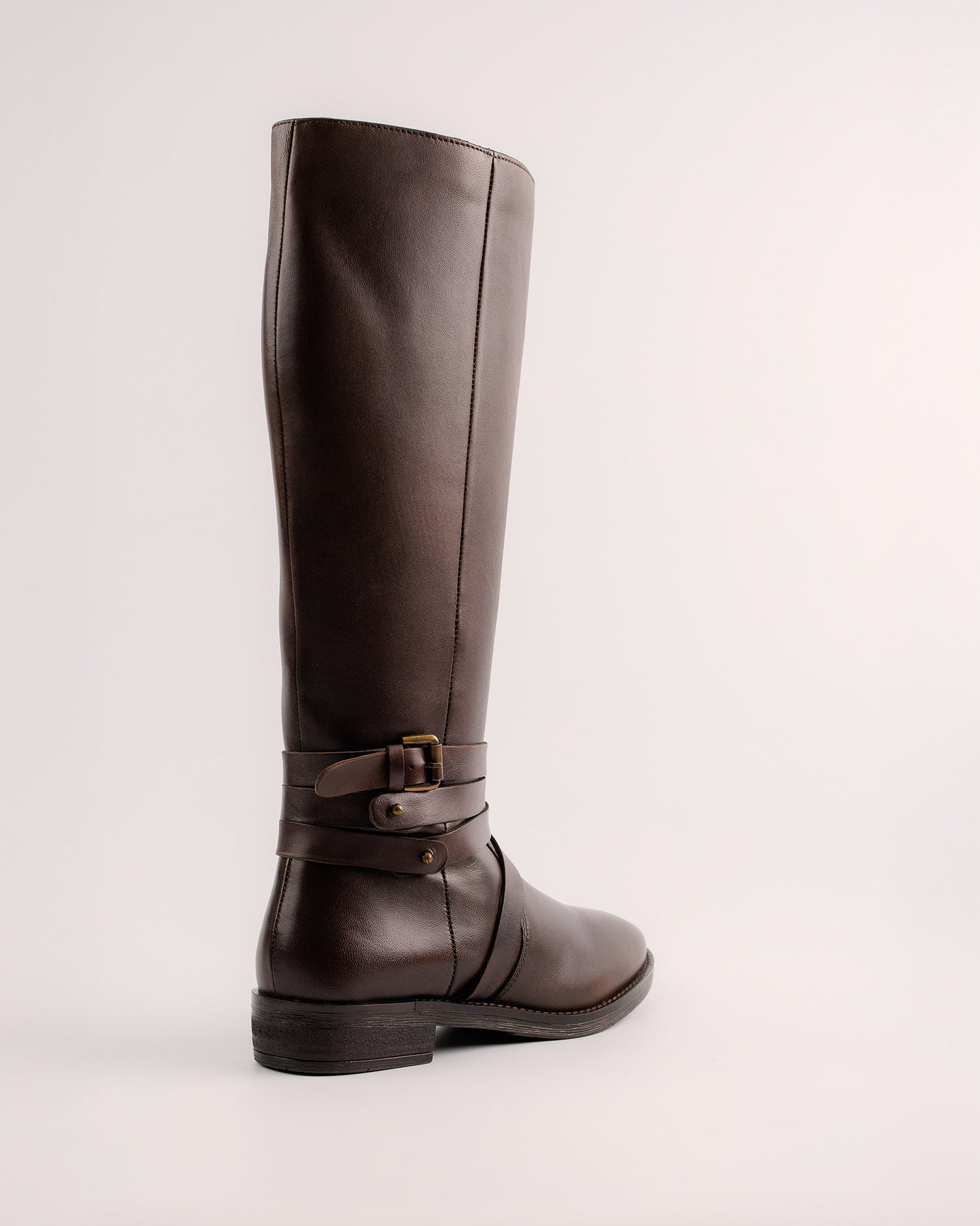 Babila leather riding boots dark brown women | Elegant & durable side