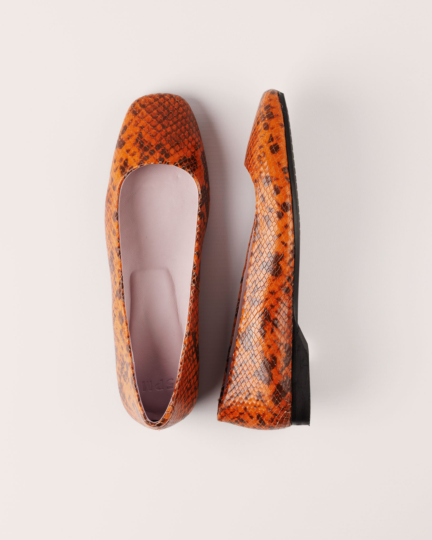 5PM Ballerina Flat Florence Novoli Orange Leather