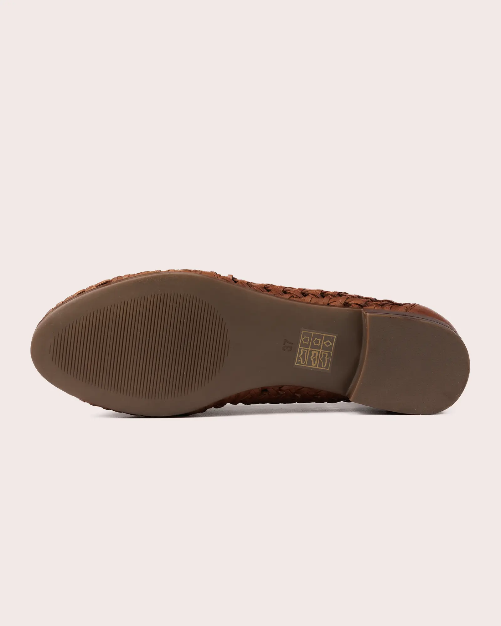 Matera Sassi in cognac leather loafer outsole