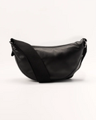 Lily Black Rounded Shoulder Bag