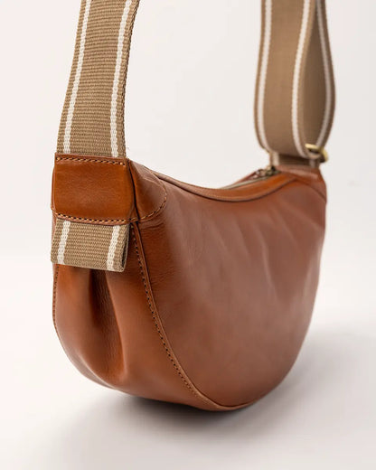 5PM Lily Ronde Schoudertas Cognac