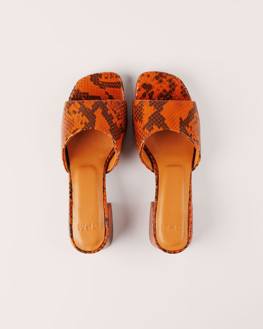 Sandal - Bologna Barca in Orange - 5PM Footwear - Top Pair