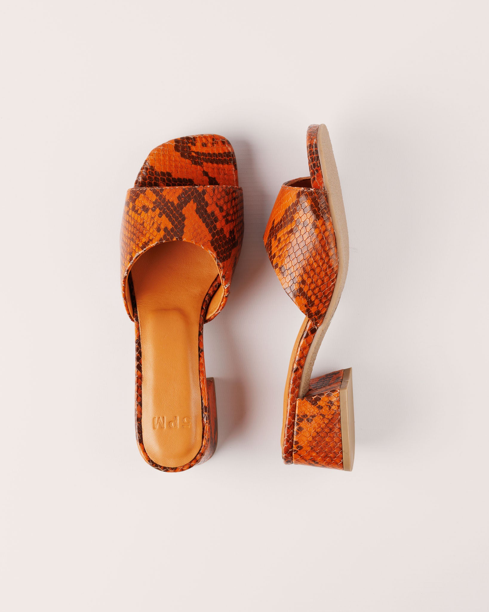 Sandal - Bologna Barca in Orange - 5PM Footwear - Top Twisted