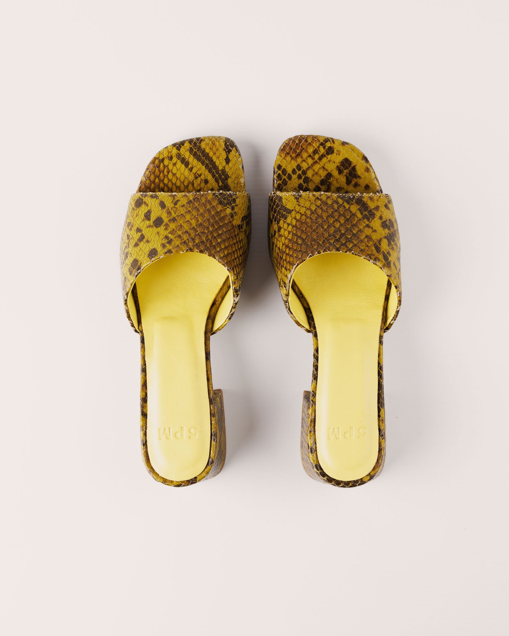 Sandal - Bologna Barca in Green Yellow - 5PM Footwear - Top Pair