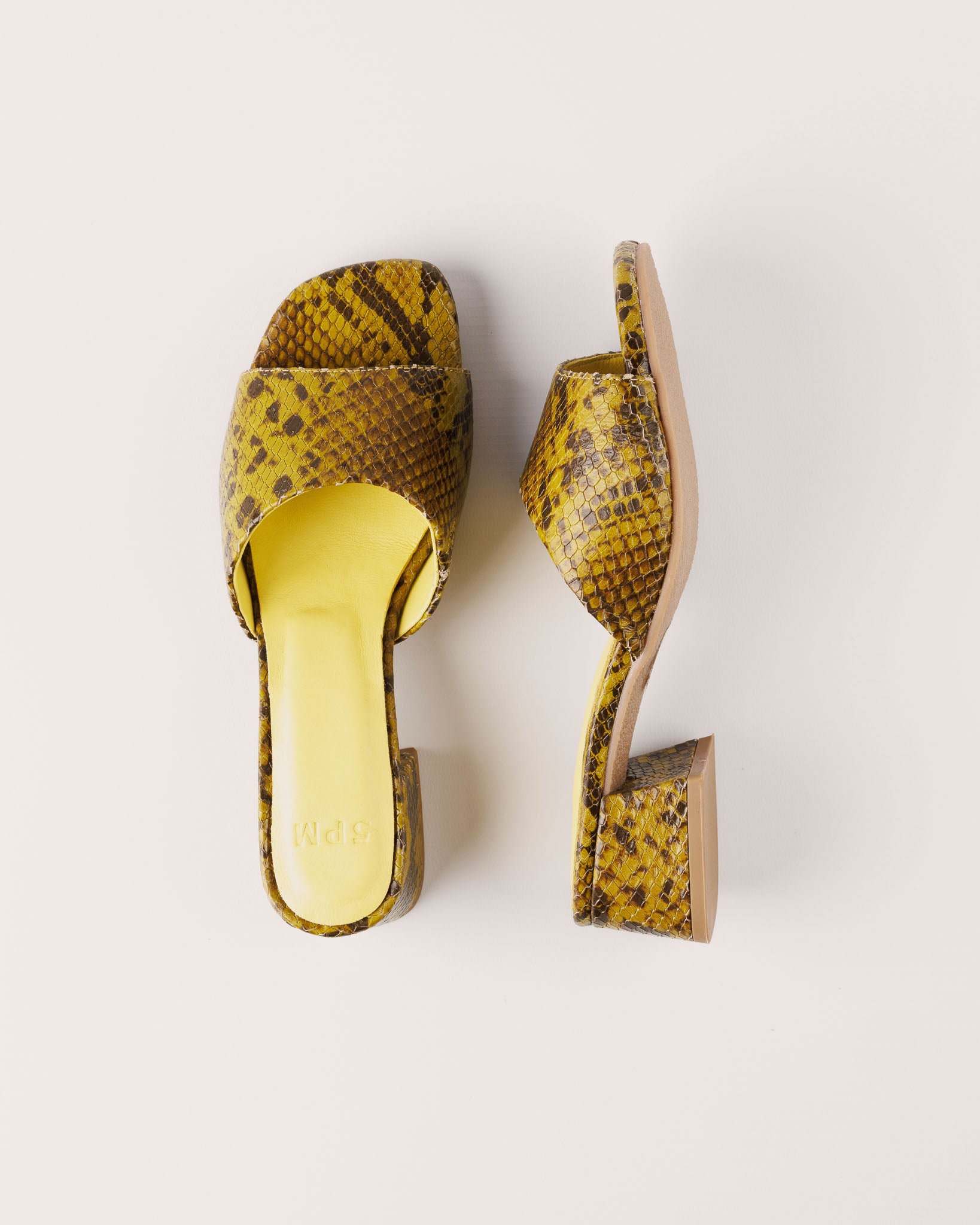 Sandal - Bologna Barca in Green Yellow - 5PM Footwear - Top Twisted