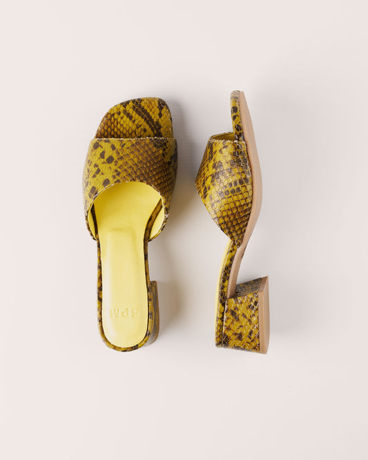 Sandal - Bologna Barca in Green Yellow - 5PM Footwear - Top Twisted