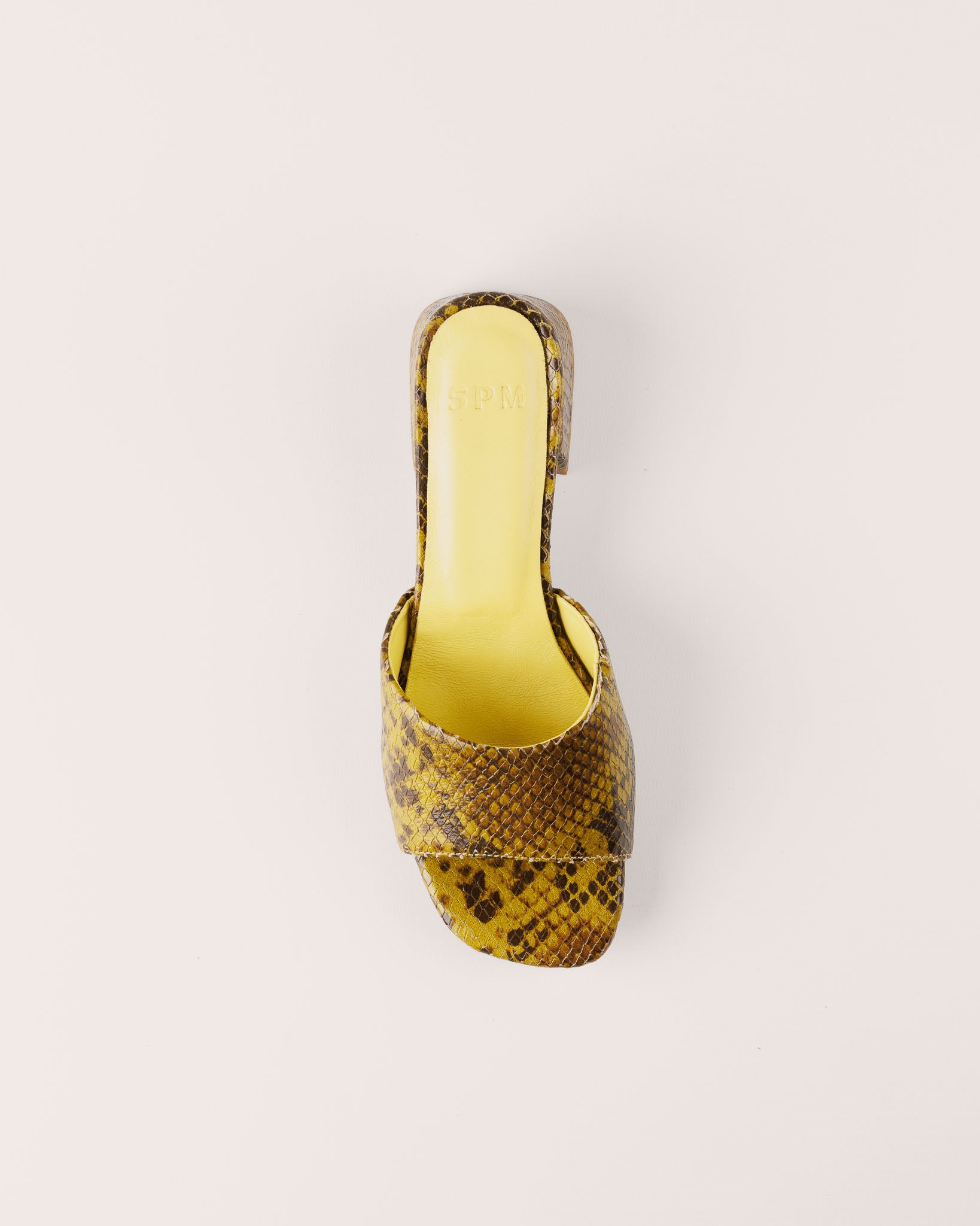 Sandal - Bologna Barca in Green Yellow - 5PM Footwear - Top