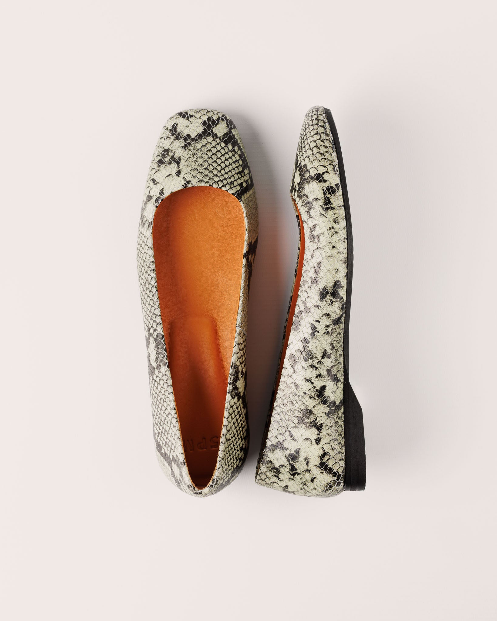 Ballet Flat - Florenze Novoli in Mint Snake Leather - 5PM Footwear - Top Twisted
