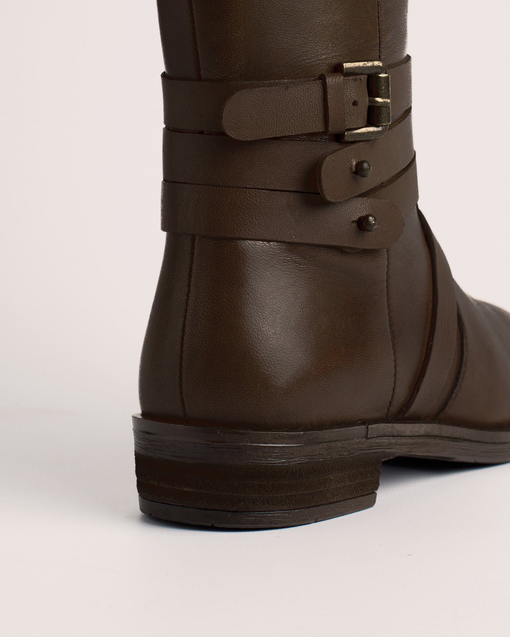 Babila leather riding boots dark brown women | Elegant & durable side
