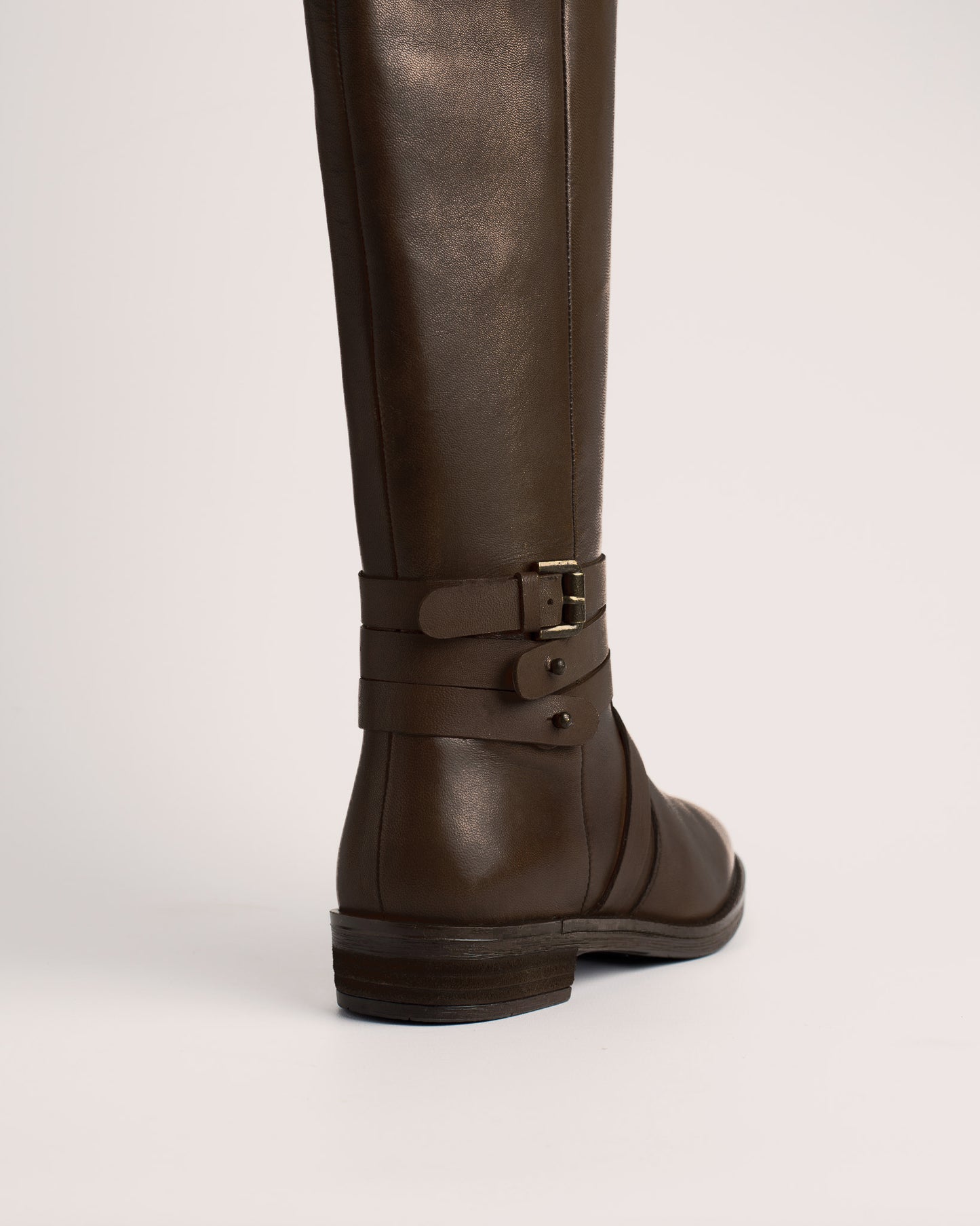 Babila leather riding boots dark brown women | Elegant & durable side