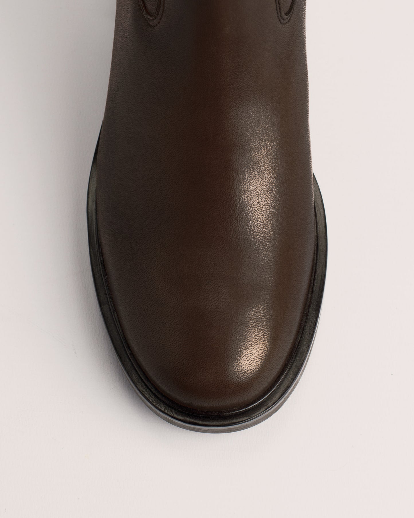 Rachel High bottes cuir marron foncé